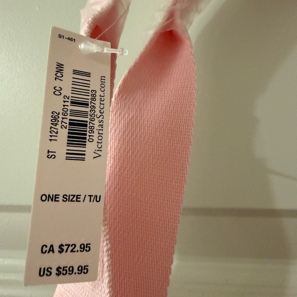 VS Pink Striped Tote Bag - Picture 3 of 4
